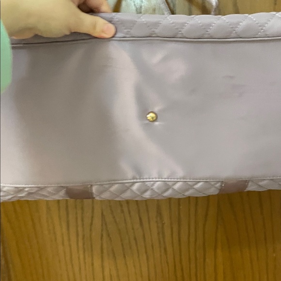 LOVEVOOK UEC Lavender Quilted Travel Bag Purple Duffel Overnight - Picture 9 of 11